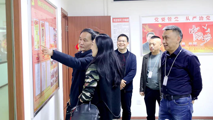 郴州高新區紀工委書記、監工委主任曾雁走訪炬神電子